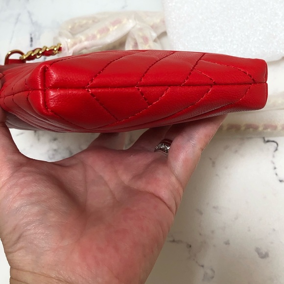 Tory Burch Alexa Phone Crossbody Bag Purse in Brilliant Red - Picture 6 of 12